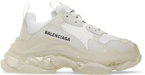 all white balenciaga sneakers.